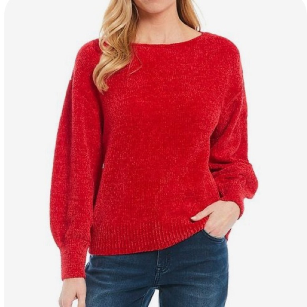 Tommy Bahama Luna Chenille Sweater Boatneck Size M Medium
